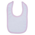 Pink Trim 2-Ply Terry Bib